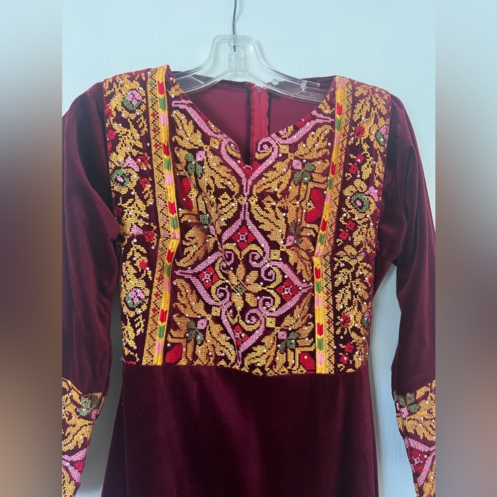 *SOLD* Palestinian Thobe - Henna dress - Picture 16 of 17